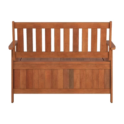Outdoor Storage Bench - Natural - CorLiving - Image 7