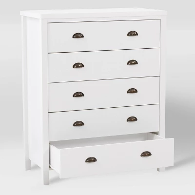 Boston 5 Drawer Dresser White - CorLiving - Image 3