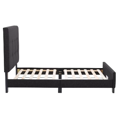 Ellery Fabric Tufted Bed - CorLiving - Image 4