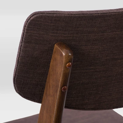 7pc Branson Wood Dining Set Walnut Stain - CorLiving - Image 6