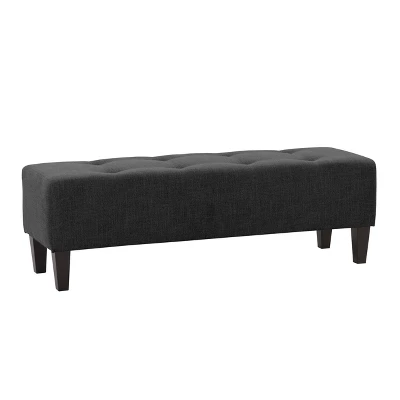 Rosewell Button Tufted Fabric Accent Bench - CorLiving - Image 10