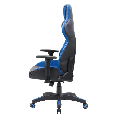 Nightshade Gaming Chair Black And Blue - CorLiving - Image 5