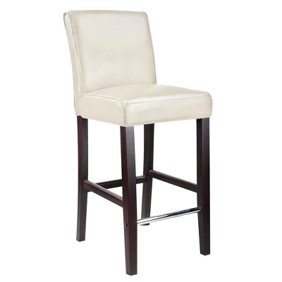 Antonio Bar Height Barstool W/ Bonded Leather Seat - Corliving - Image 8