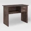 Kingston 2 Drawer Desk Rustic Brown - CorLiving