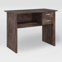 Kingston 2 Drawer Desk Rustic Brown - CorLiving