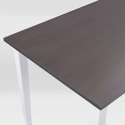 Michigan Two-Toned Wood Dining Table Gray/White - CorLiving - Image 5