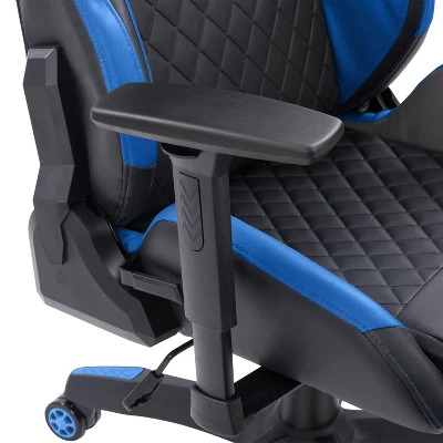 Nightshade Gaming Chair Black And Blue - CorLiving - Image 6