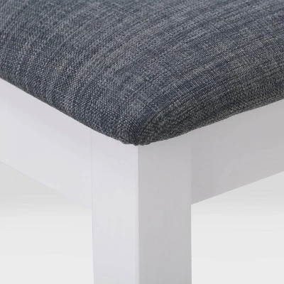 5pc Michigan Two Tone Wood Dining Set Gray/White - CorLiving - Image 7