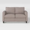 Georgia Fabric Loveseat Taupe - CorLiving