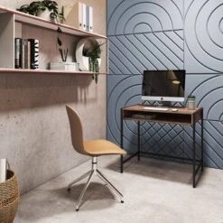 Auston Wood Grain Desk - CorLiving