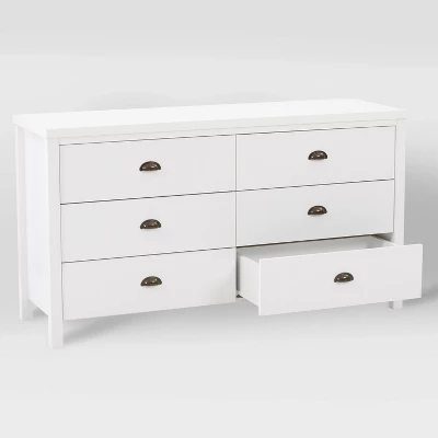 Boston 6 Drawer Dresser White - CorLiving - Image 3