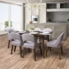 7pc Tiffany Wood Dining Set - CorLiving
