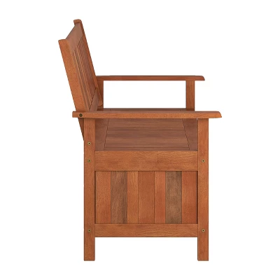 Outdoor Storage Bench - Natural - CorLiving - Image 6