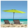 7.5' X 7.5' UV And Wind Resistant Beach/Patio Umbrella Green - CorLiving