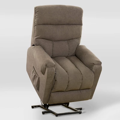 Dallas Power Lift Assist Upholstered Recliner - CorLiving - Image 2