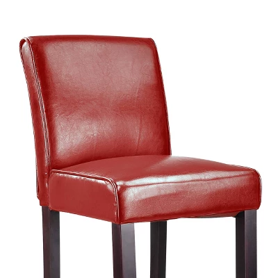 Antonio Bar Height Barstool W/ Bonded Leather Seat - Corliving - Image 4