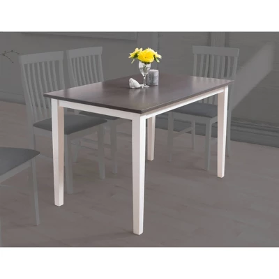 Michigan Two-Toned Wood Dining Table Gray/White - CorLiving - Image 3