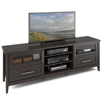 Jackson Extra Wide TV Stand For TVs Up To 80" Espresso - CorLiving
