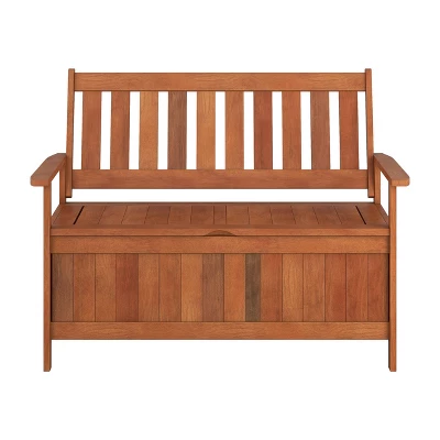 Outdoor Storage Bench - Natural - CorLiving - Image 8