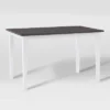 Michigan Two-Toned Wood Dining Table Gray/White - CorLiving