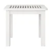Outdoor Side Table - Whitewash - CorLiving