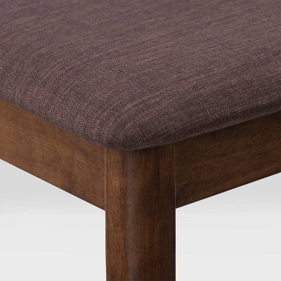 7pc Branson Wood Dining Set Walnut Stain - CorLiving - Image 5