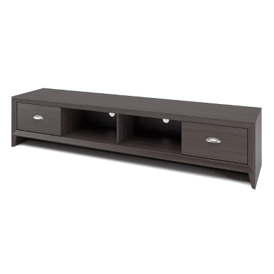 Lakewood Extra Wide Modern Wenge TV Stand For TVs Up To 80" Brown - CorLiving - Image 4