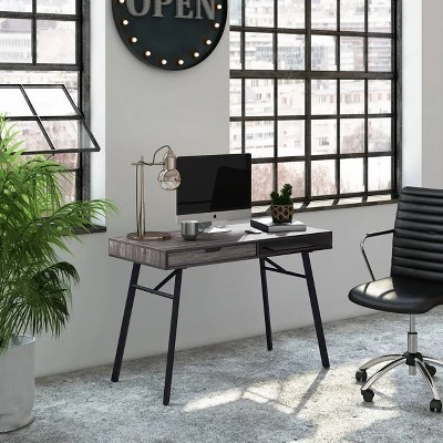 Auston Flared Leg Wood Grain Desk - CorLiving