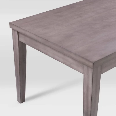 New York Wood Dining Table Washed Gray - CorLiving - Image 5