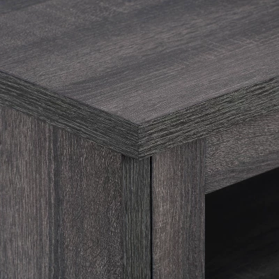 Fremont TV Stand For TVs Up To 95" With Glass Cabinets Dark Gray - CorLiving - Image 6