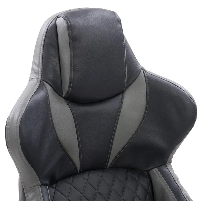 Nightshade Gaming Chair Black And Gray - CorLiving - Image 6