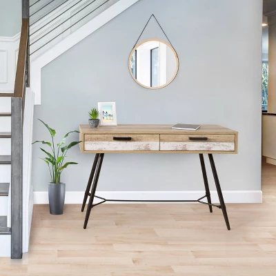 Aurora Entryway Table Beige/White - CorLiving - Image 6