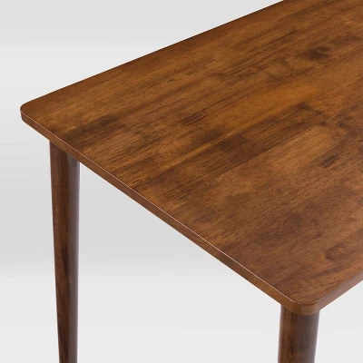 7pc Branson Wood Dining Set Walnut Stain - CorLiving - Image 4