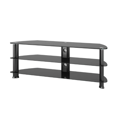 Corner TV Stand For TVs Up To 60" CorLiving Black - Image 2