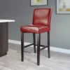 Antonio Bar Height Barstool W/ Bonded Leather Seat - Corliving