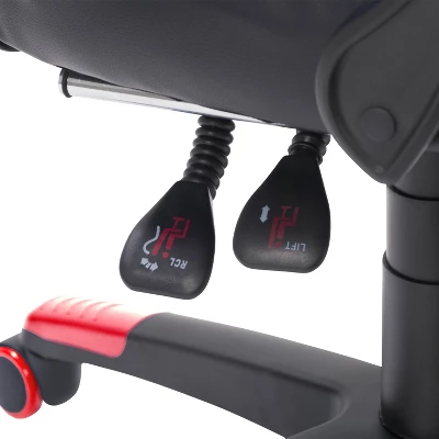 Doom Gaming Chair Black And Red - CorLiving - Image 8