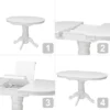 Extendable Dining Table White - CorLiving