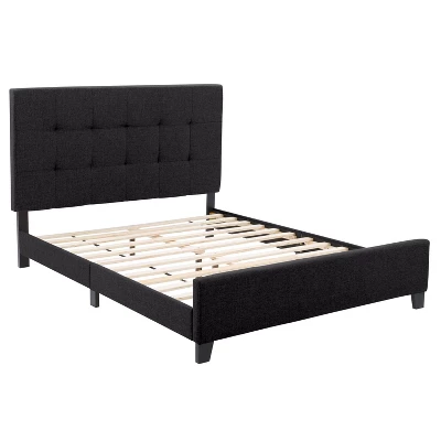 Ellery Fabric Tufted Bed - CorLiving - Image 3