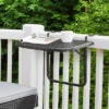 Parksville Rattan Foldable Balcony Table - Black - CorLiving