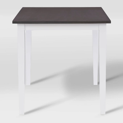 Michigan Two-Toned Wood Dining Table Gray/White - CorLiving - Image 2
